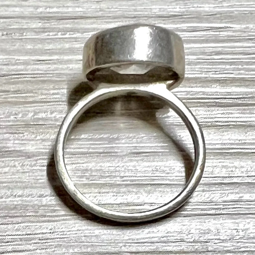 Designer Silpada Sterling Silver Cubic Zirconia Center Stack Ring, Size 5.75 - Picture 7 of 12